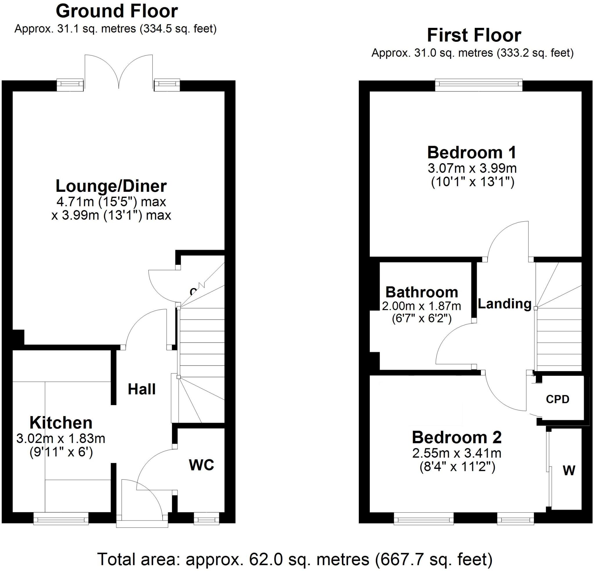 Argus Gardens, Ryton, Tyne and Wear, NE40 floorplan