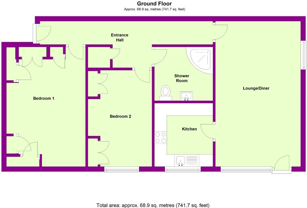 Surrey Road, Seaford floorplan