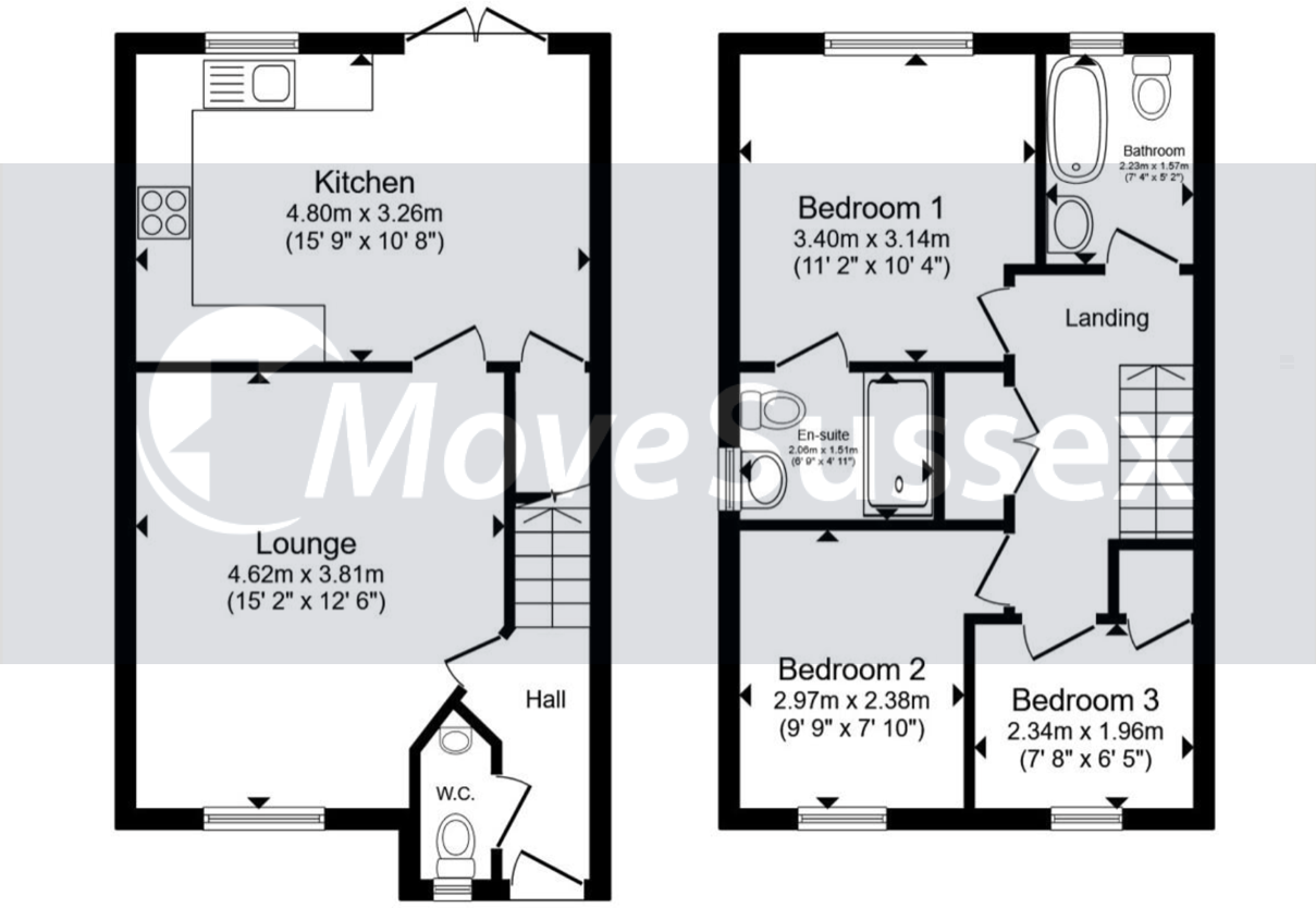 Highgrove Crescent, Polegate, East Sussex floorplan