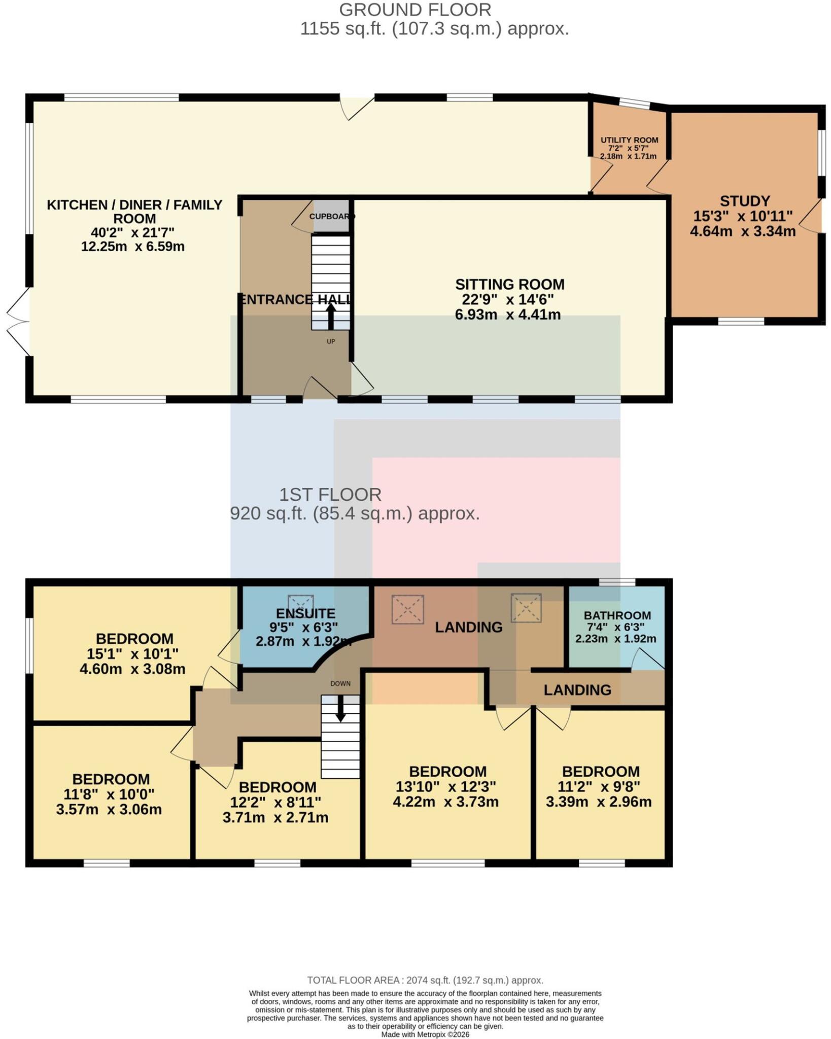 Church Road Pentyrch Cardiff CF15 9QF floorplan
