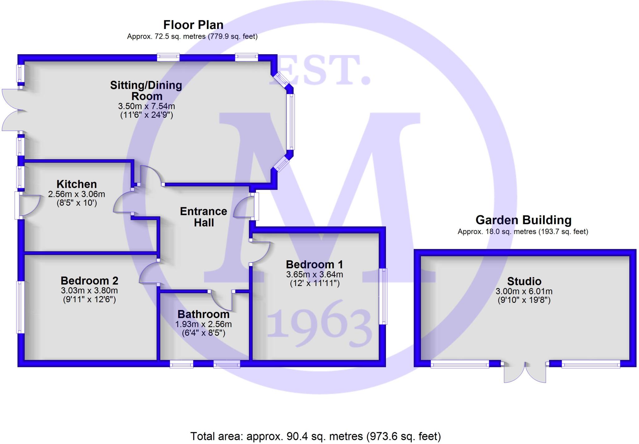 Durland Close, New Milton, Hampshire, BH25 floorplan