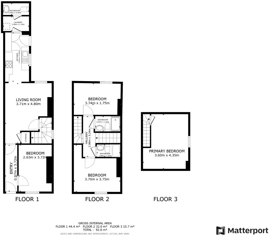 13 Ednaston Road, Nottingham, NG7 2JF floorplan