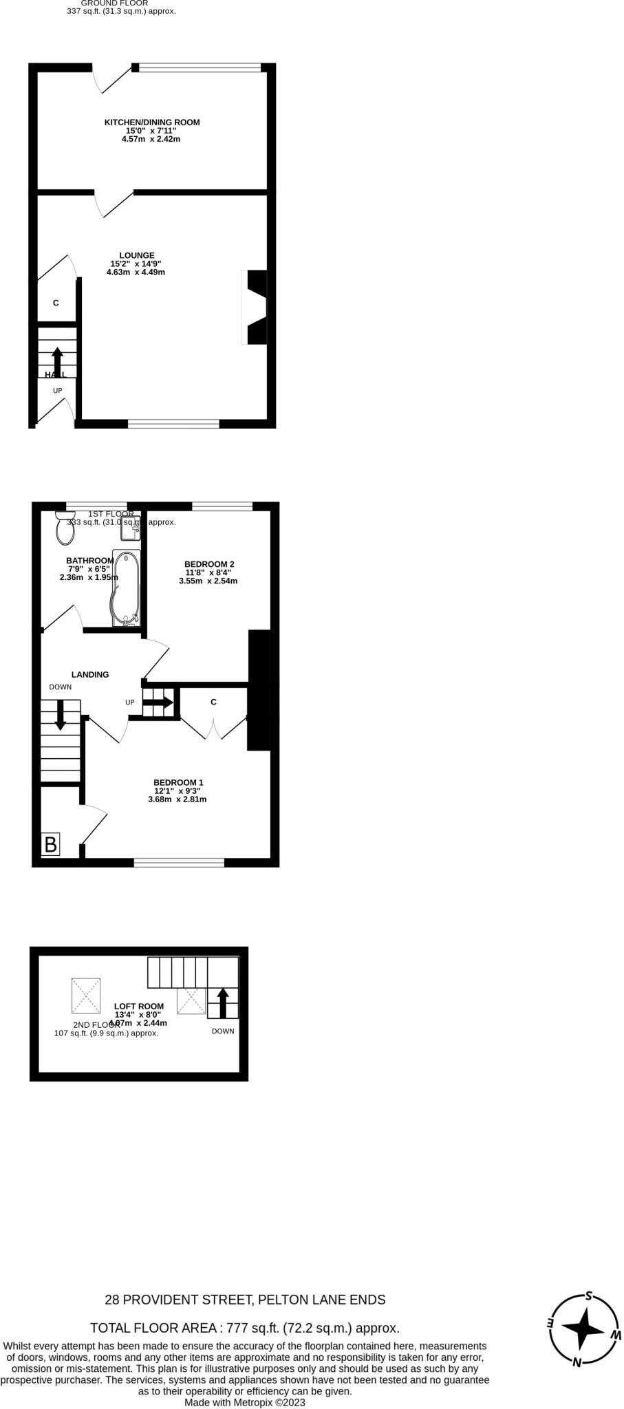 Provident Street, Pelton, Chester Le Street, DH2 floorplan