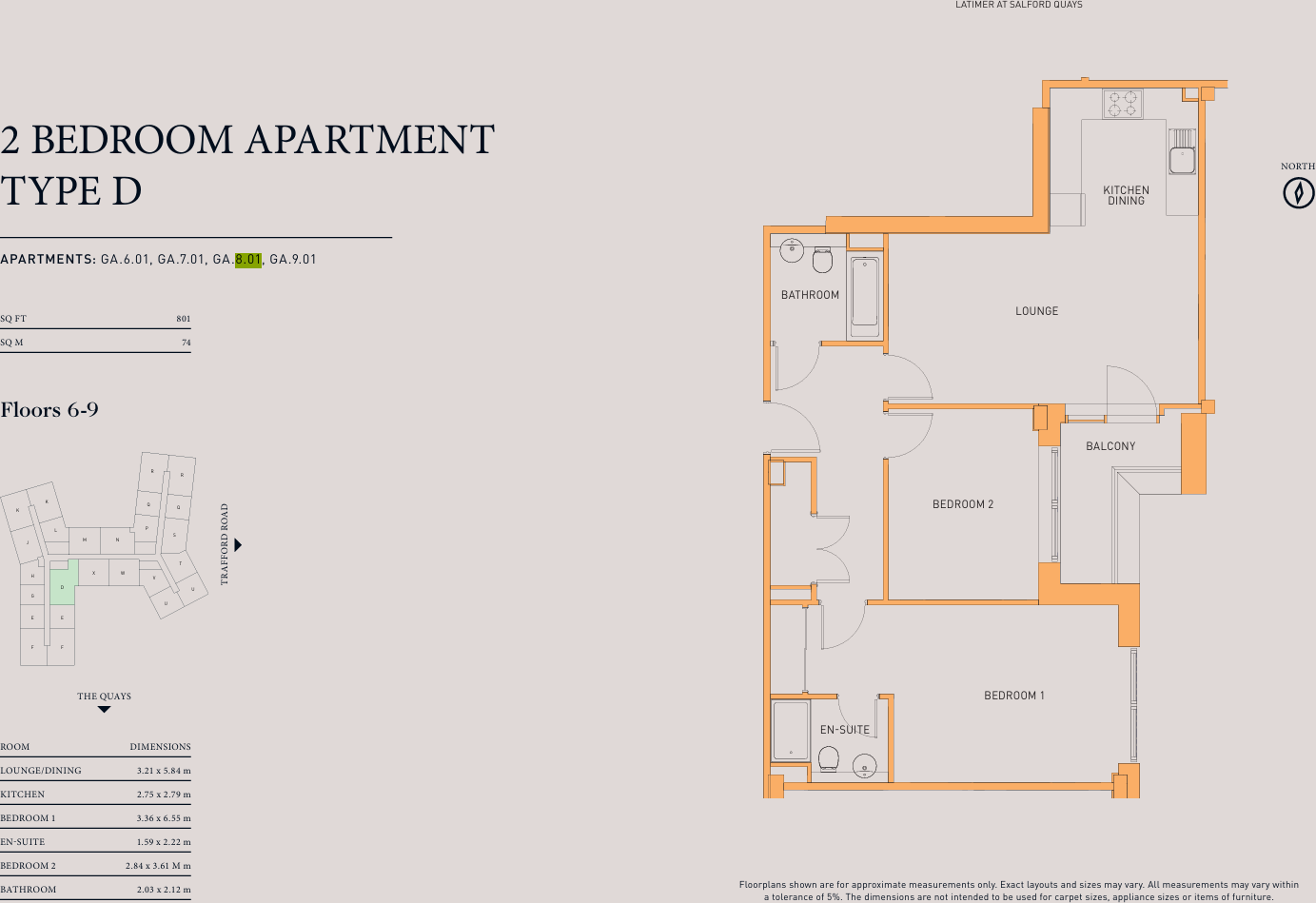 Furness Quay, 
Salford Quays  floorplan