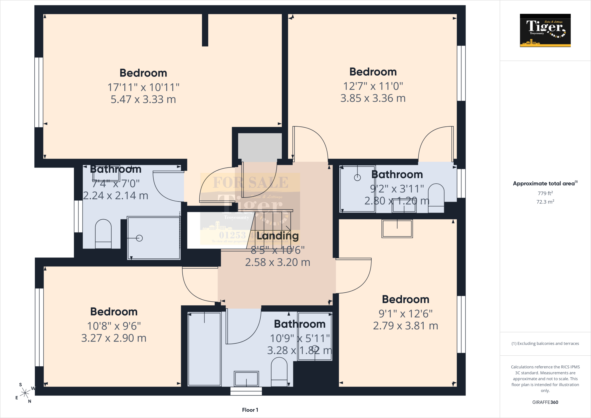 Dow View Drive, Kirkham floorplan