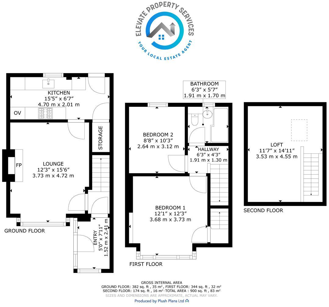 Millburn Avenue, Clydebank floorplan