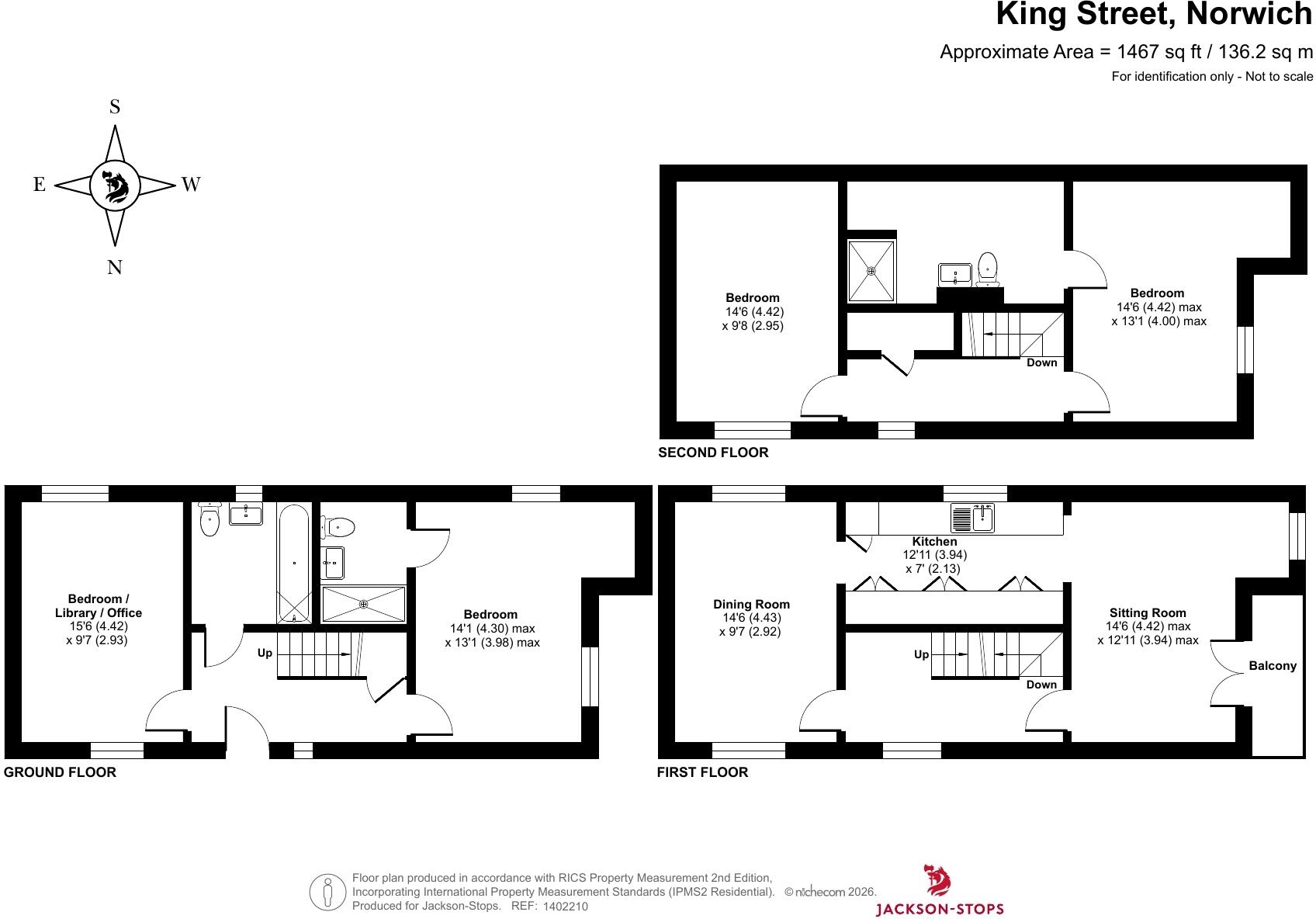 King Street, Norwich, Norfolk, NR1 floorplan