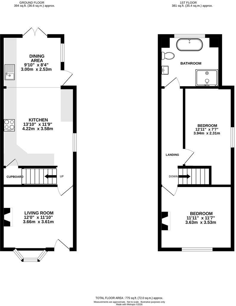 Queen Street, Warley, Brentwood floorplan