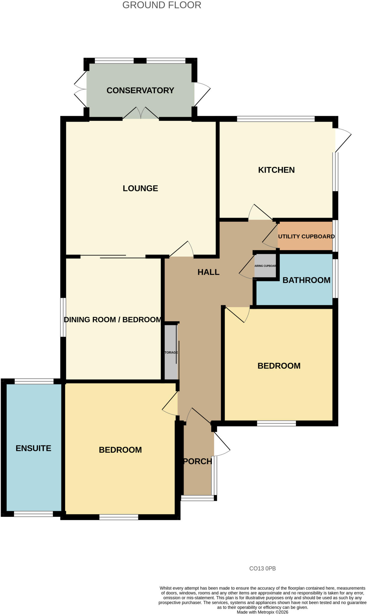 Little Place, Turpins Lane, Kirby Cross, Essex floorplan