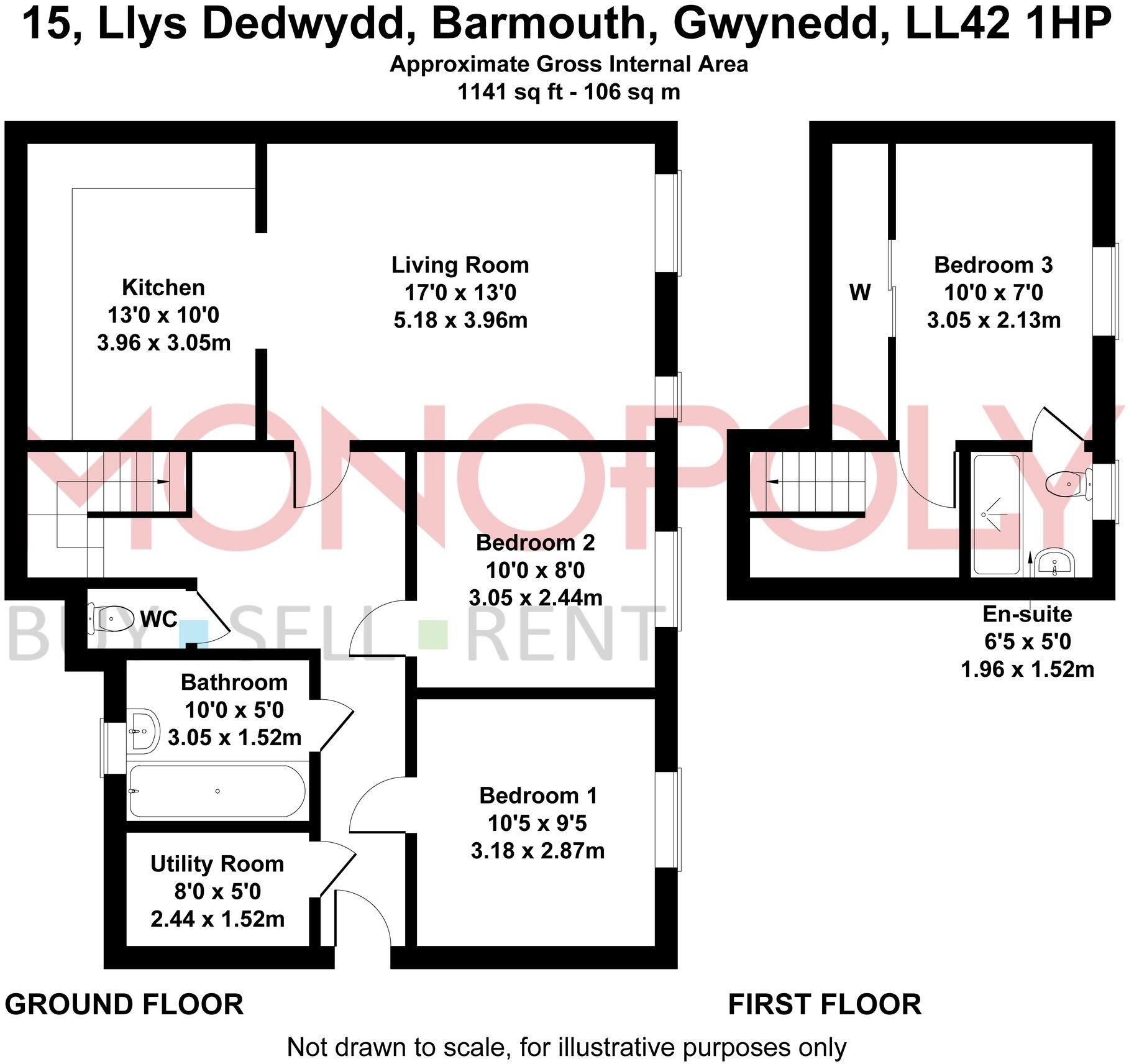 Llys Dedwydd, Barmouth, LL42 floorplan