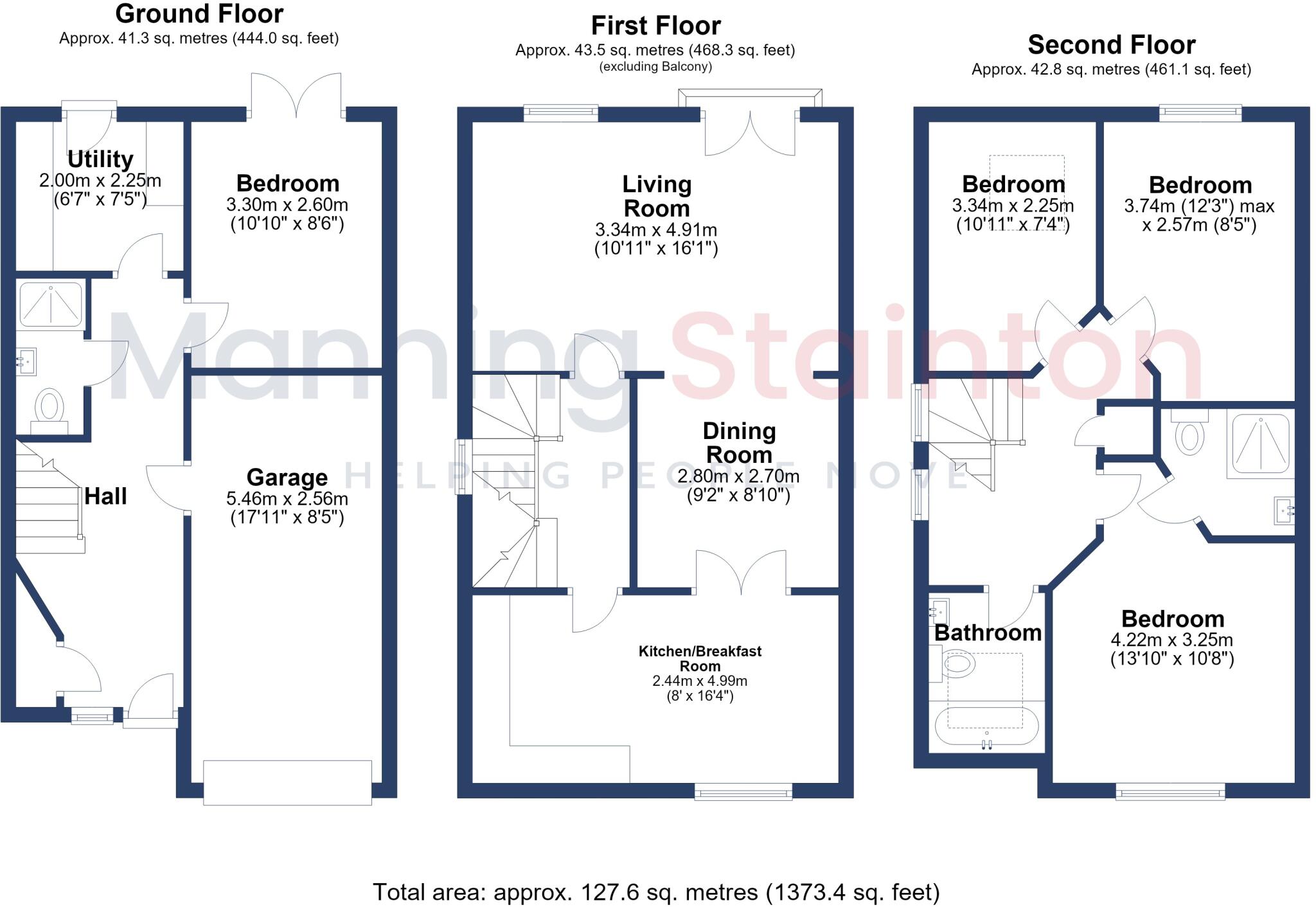 Jasmine Gardens, Castleford, West Yorkshire floorplan