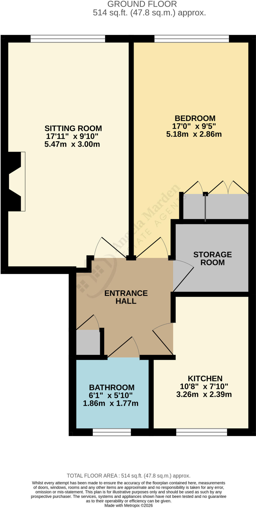 Bellbanks Road, Hailsham, East Sussex, BN27 floorplan