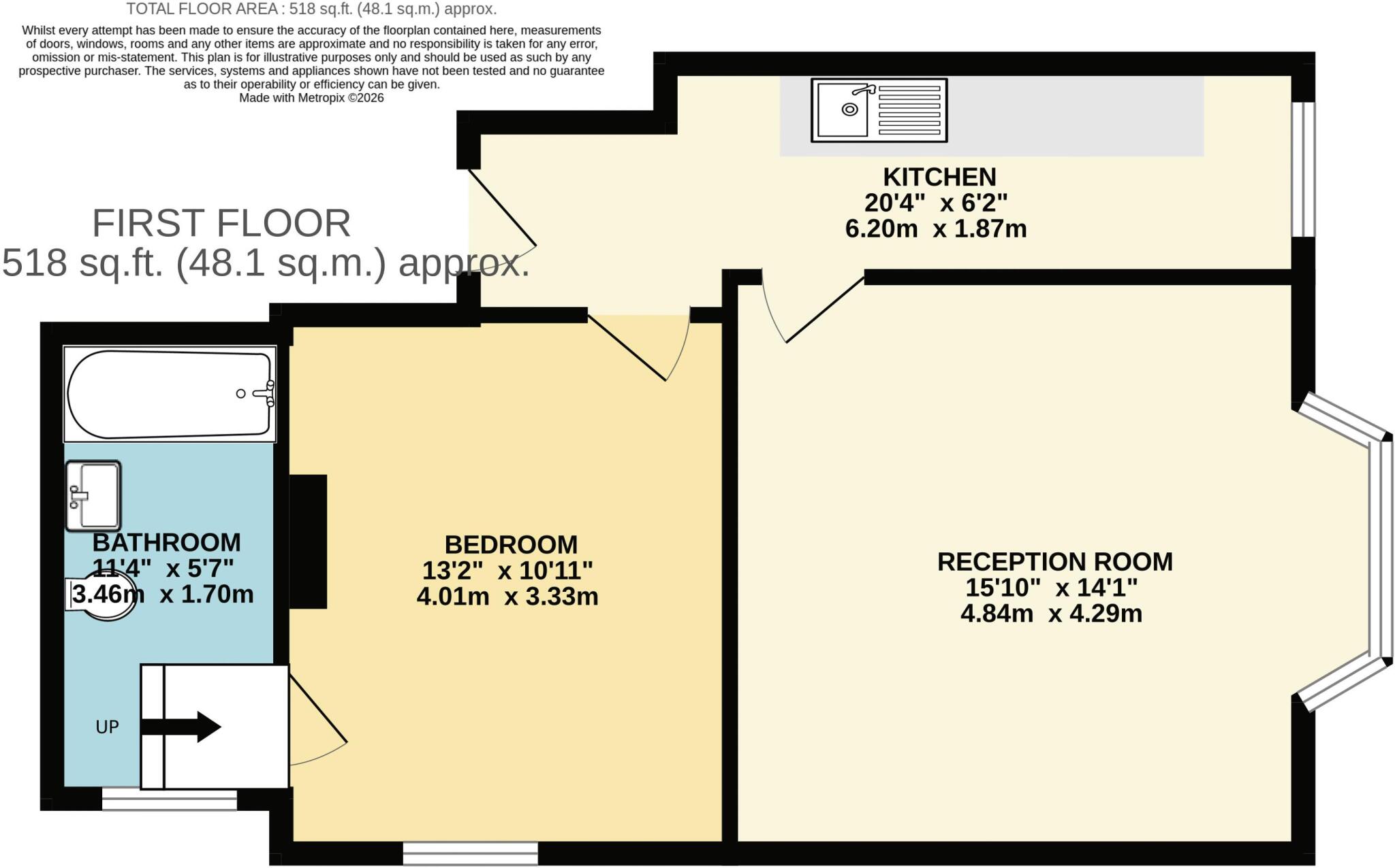 5 Cecil Road, Boscombe floorplan