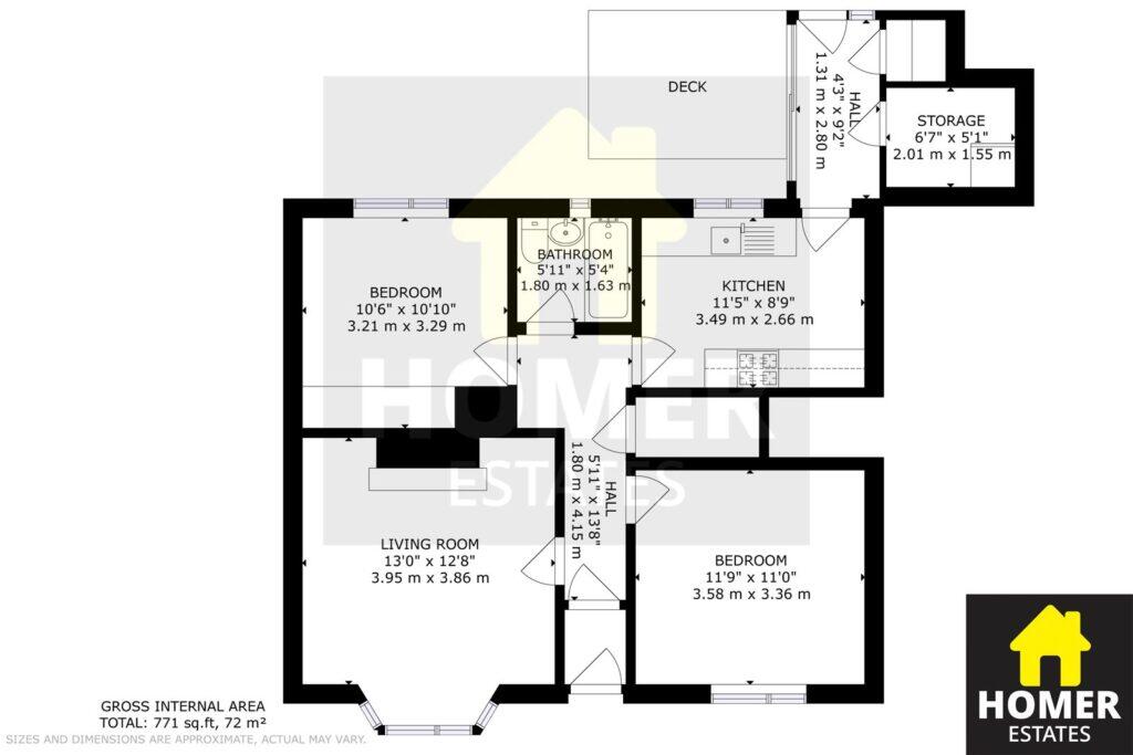Youngs Road, Bournemouth, BH11 floorplan