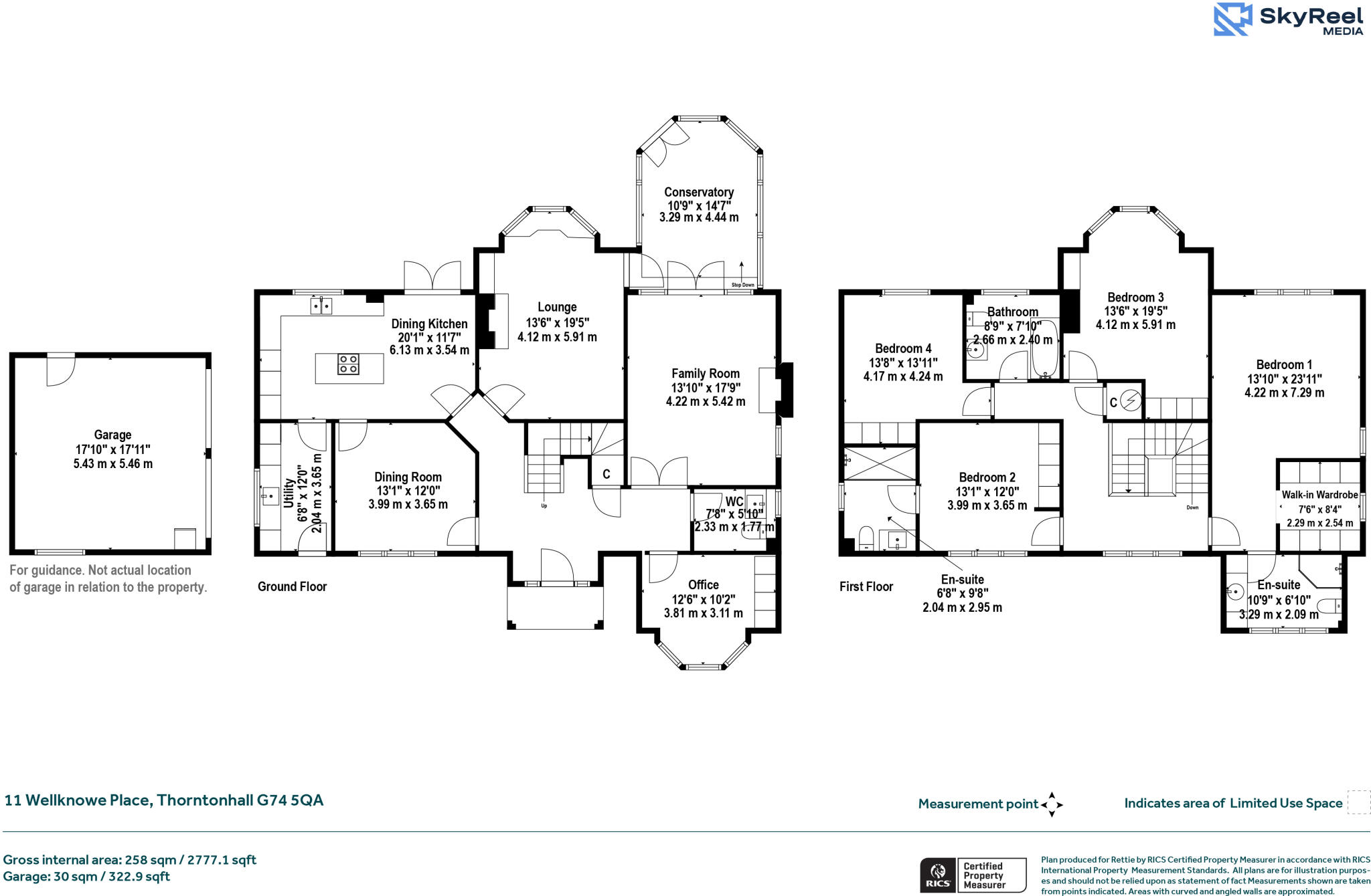 11, Wellknowe Place, Thorntonhall, Glasgow, South Lanarkshire floorplan
