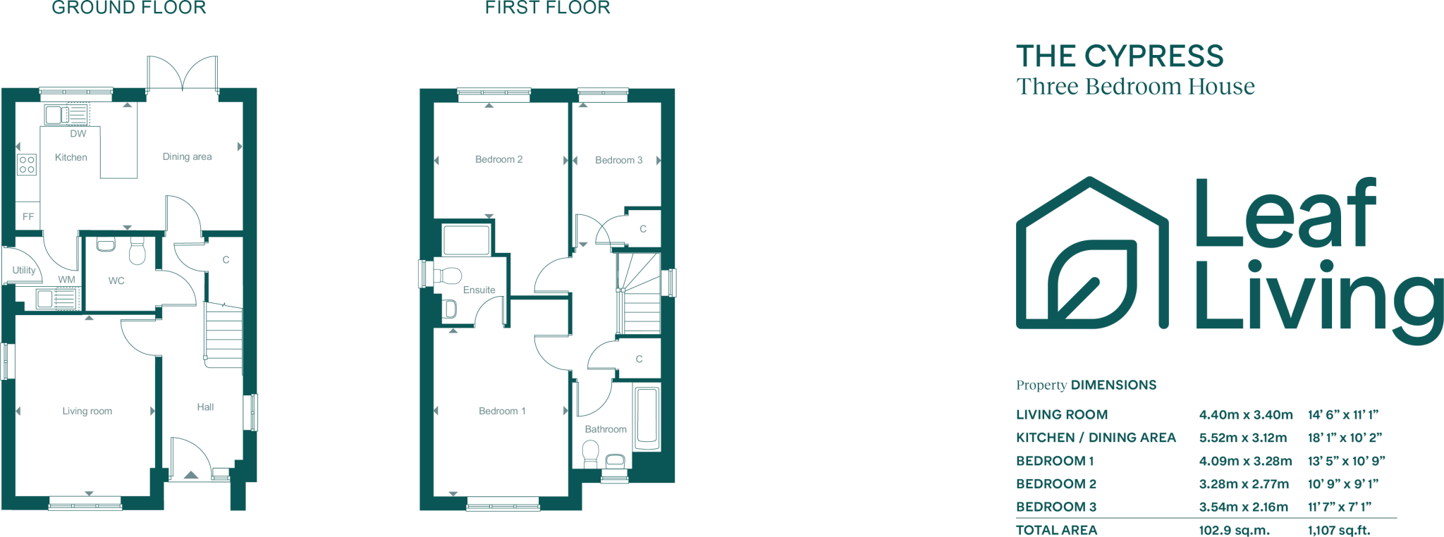 Leaf Living at Hounsome Fields, Basingstoke, Hampshire, RG23 floorplan