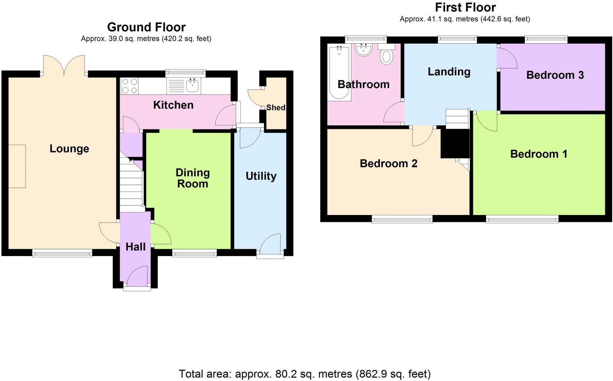 Queensway, Melksham floorplan