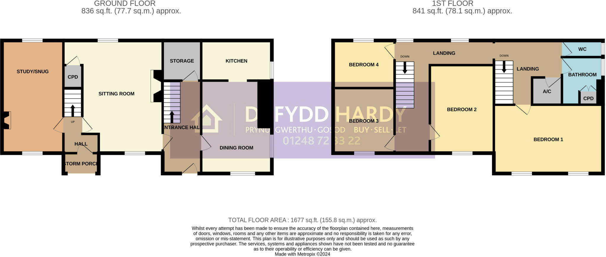 Caeathro, Caernarfon, Gwynedd, LL55 floorplan