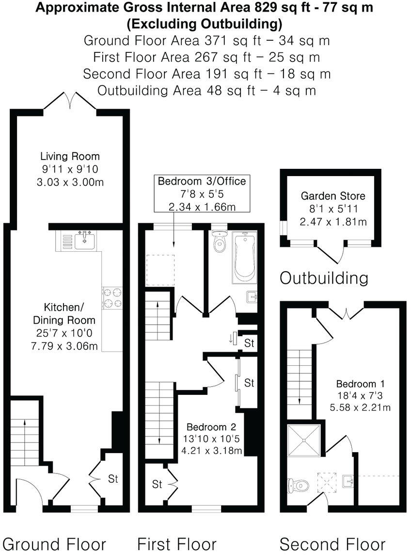 High Path Road, Merrow, GU1 floorplan