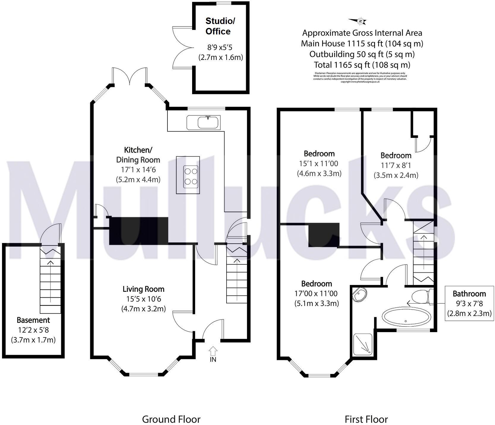 45, Debden Road, Saffron Walden, Essex, CB11 floorplan