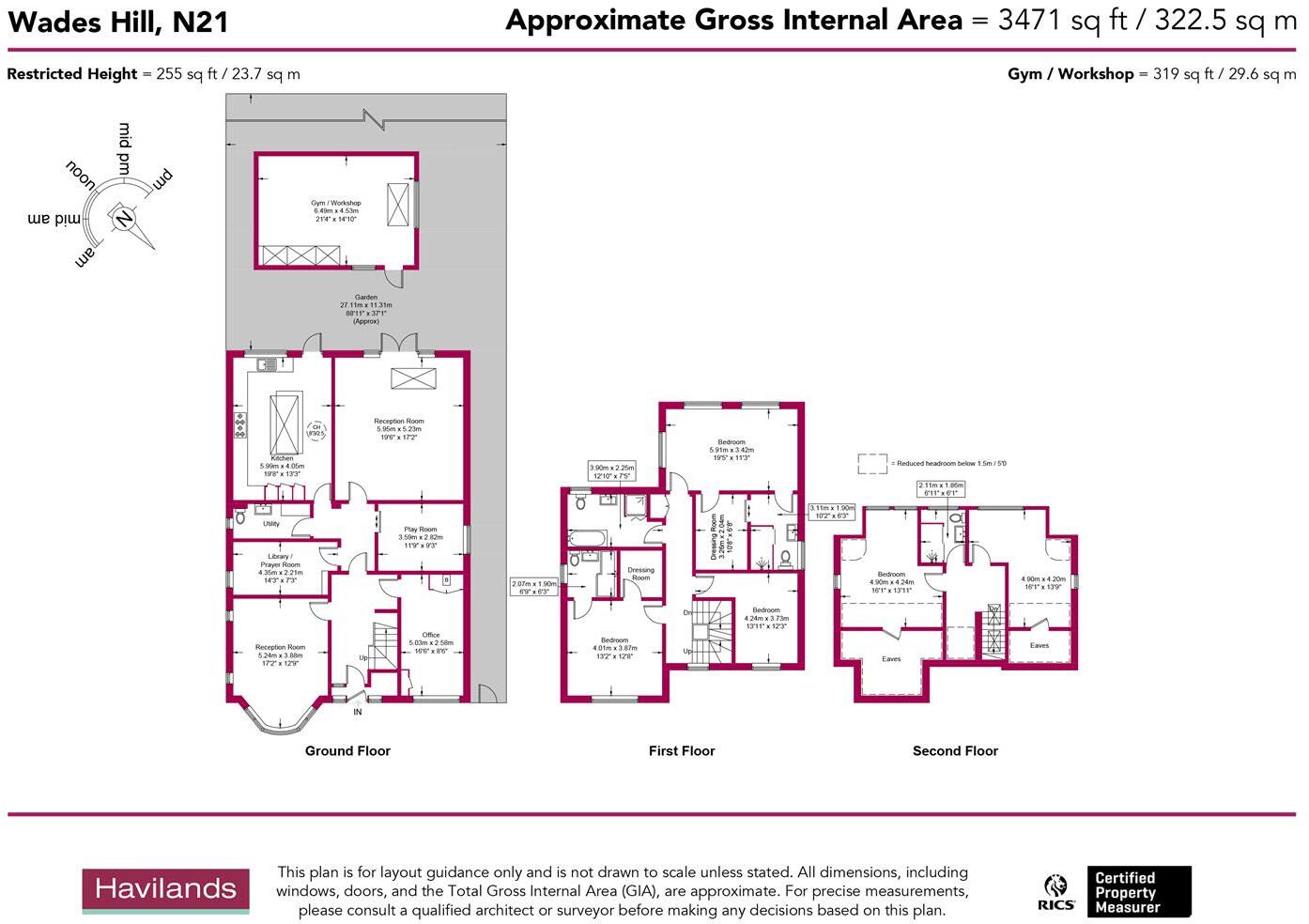 Wades Hill, Winchmore Hill floorplan