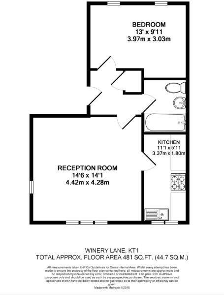 Witts House, Winery Lane, Kingston upon thames, Surrey, KT1 floorplan