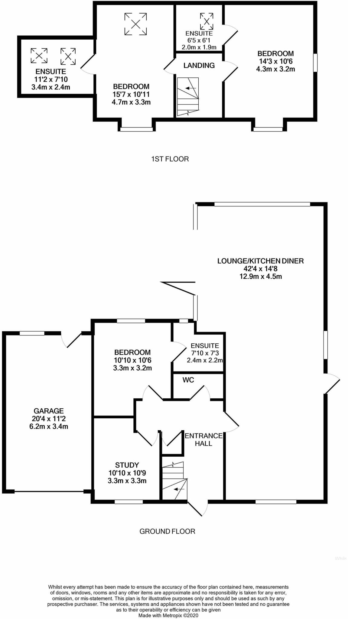 Contemporary Detached Three/Four Bedroom Home in Snettisham floorplan