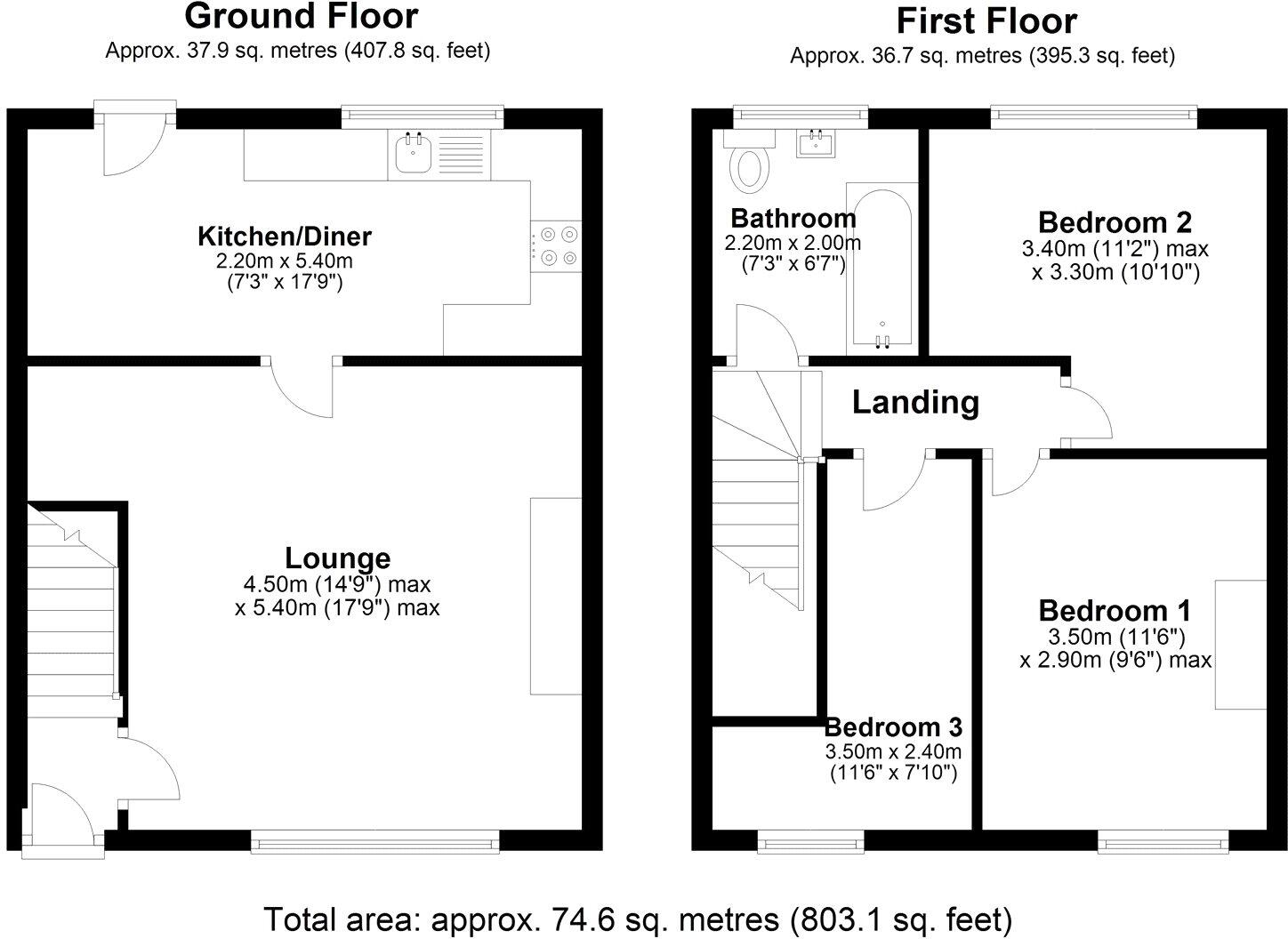 Hares Buildings, Newfield, Chester Le Street, Durham, DH2 floorplan