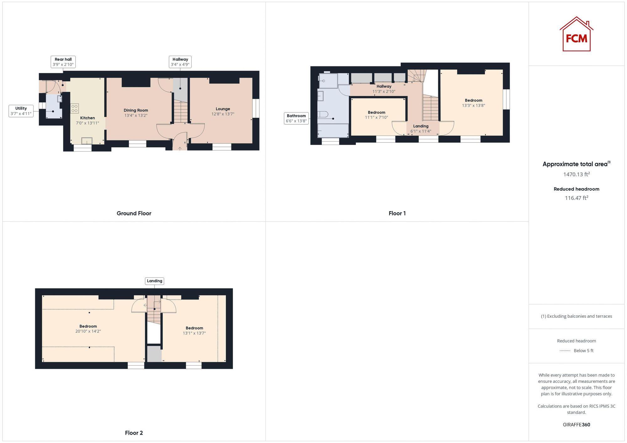 St. Georges Terrace, Whitehaven, CA28 floorplan
