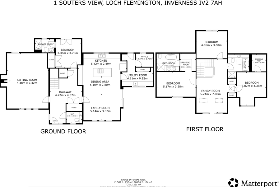 1 Souters View, Loch Flemington, Inverness, IV2 floorplan