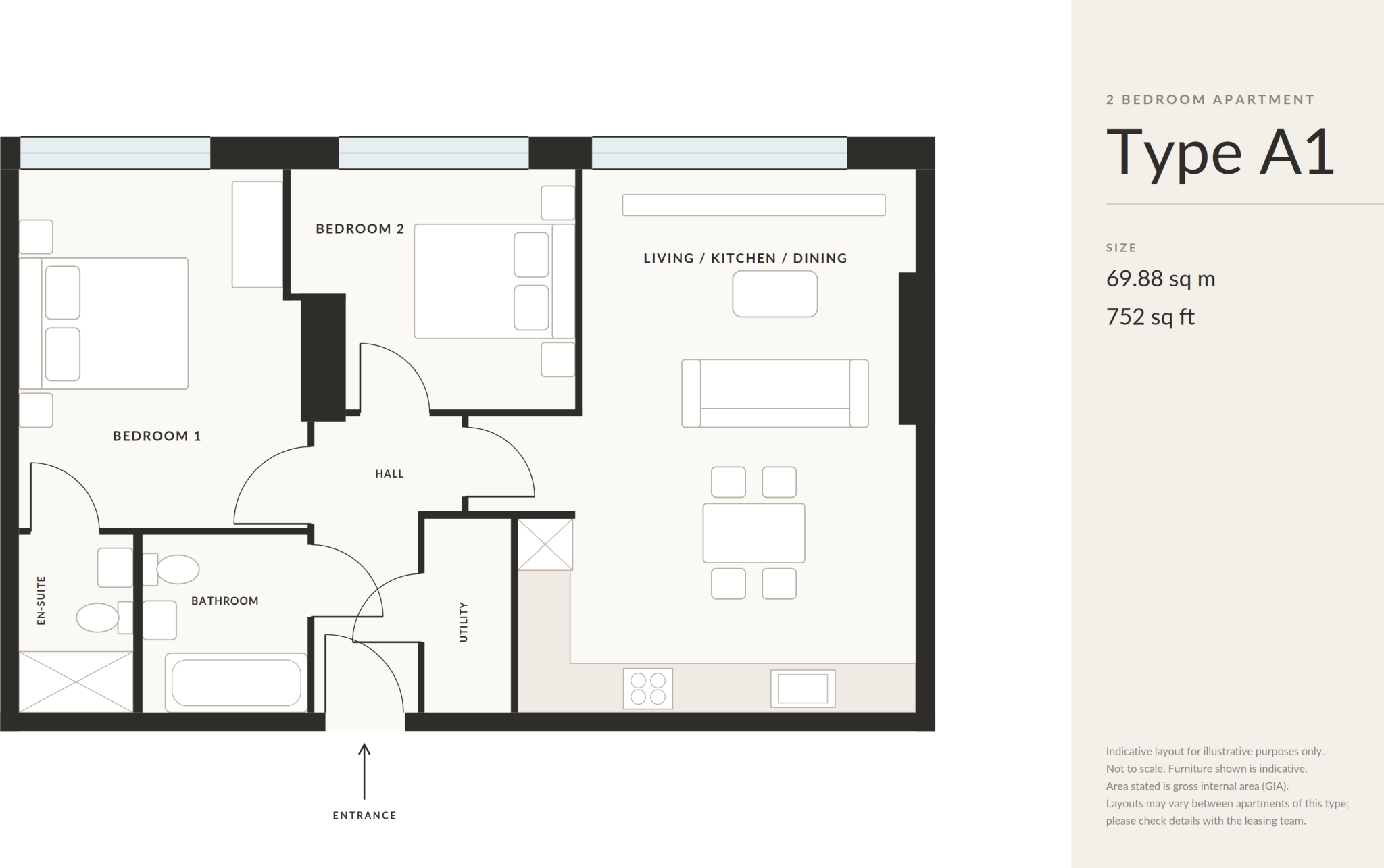 Anaconda Cut, 100 Greengate, M3 floorplan