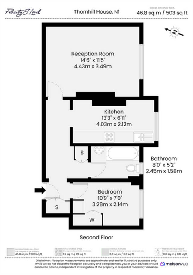 Thornhill Road, London N1 floorplan