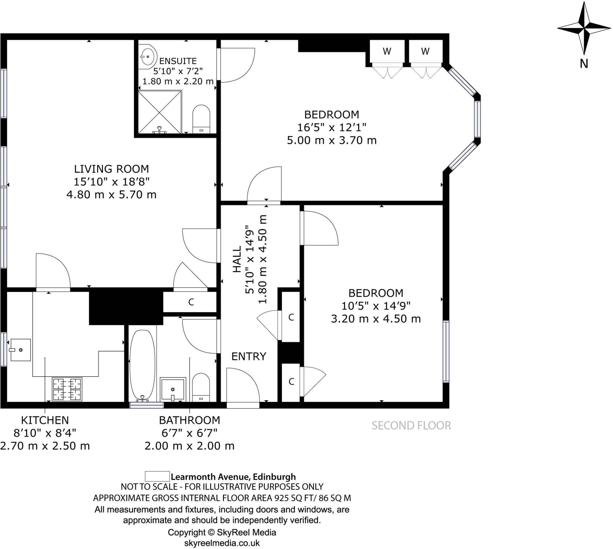 Learmonth Avenue, Edinburgh floorplan