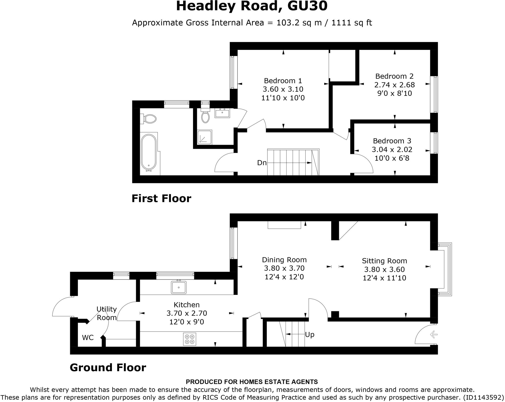 Headley Road, Liphook, Hampshire floorplan
