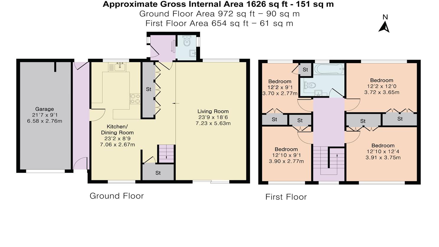 Abingdon Drive, Caversham Park, Reading floorplan