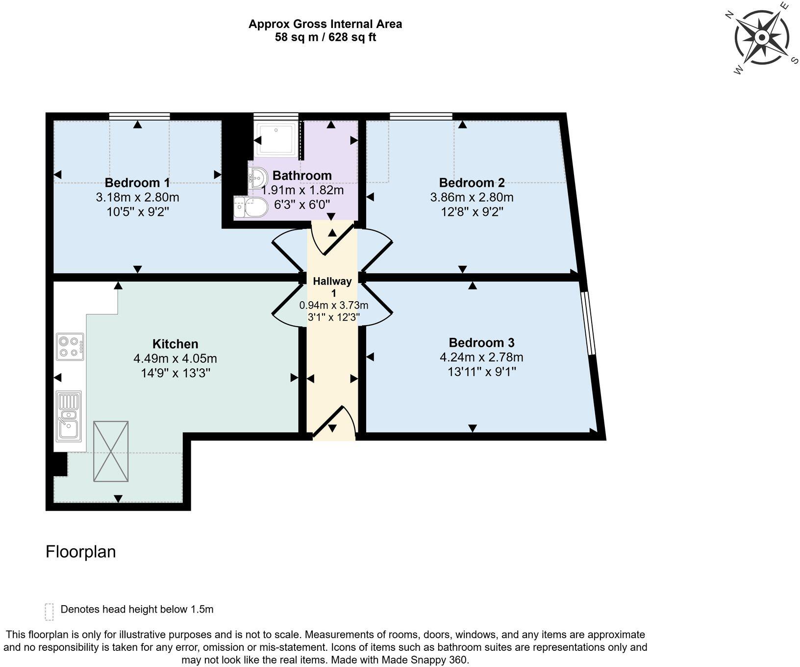 Victoria Road, Exeter, EX4 floorplan