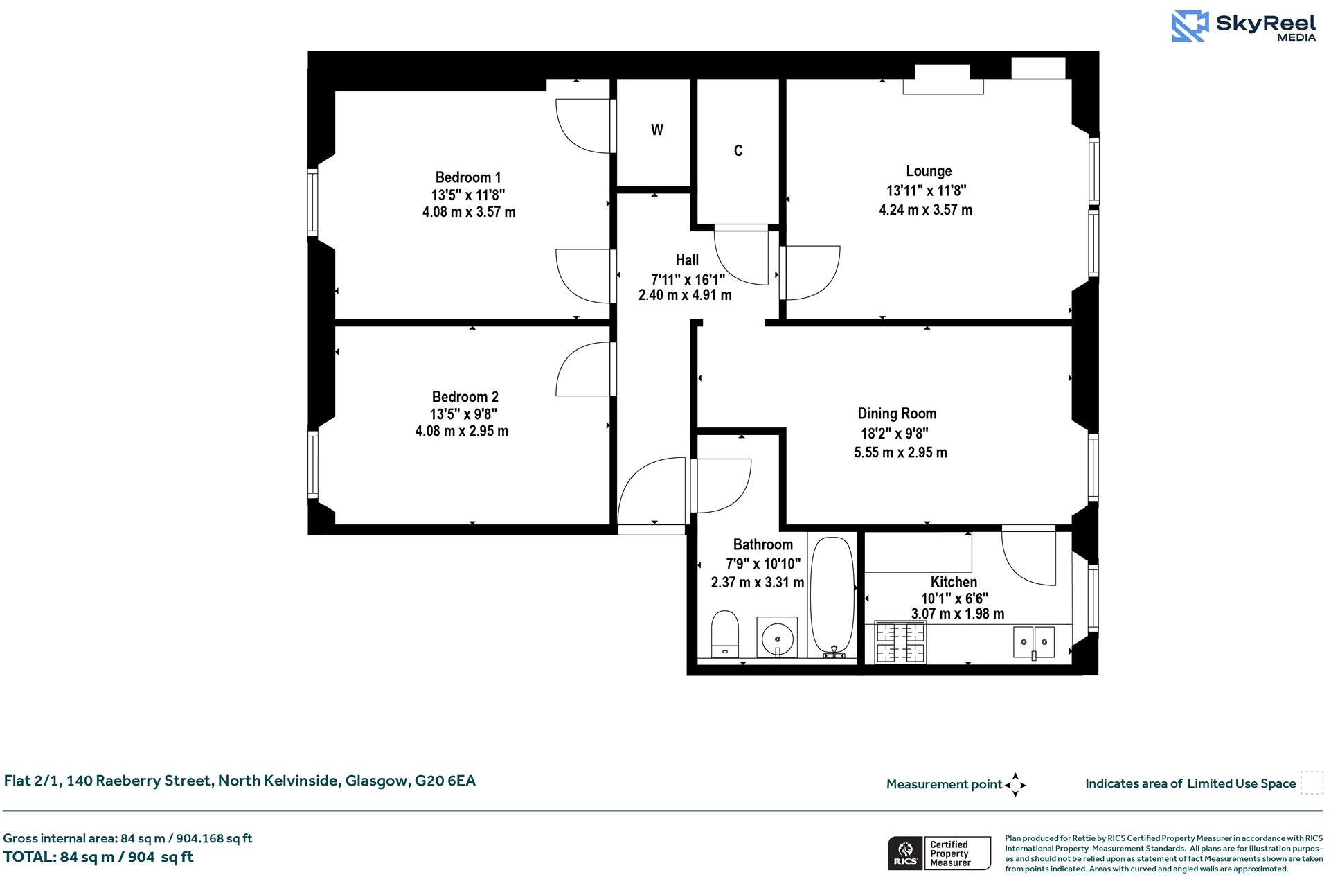 Raeberry Street, North Kelvinside, Glasgow floorplan