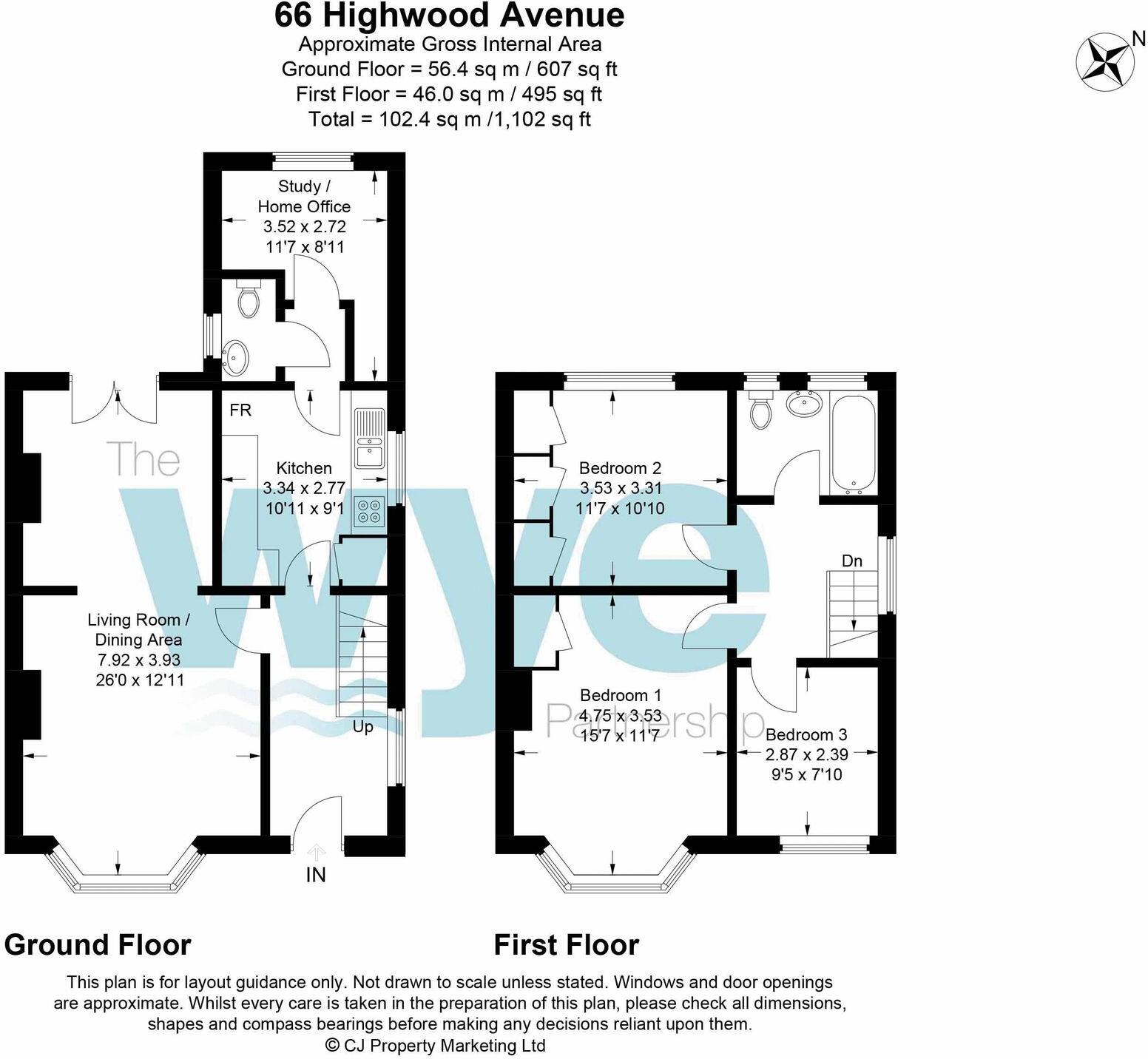 Highwood Avenue, High Wycombe, HP12 floorplan