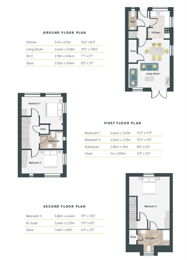 The Harebell, Jubilee Mews, Downley floorplan