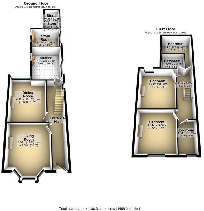 12 Sunny Brow Road, Middleton, Manchester, Lancashire, M24 4BG floorplan