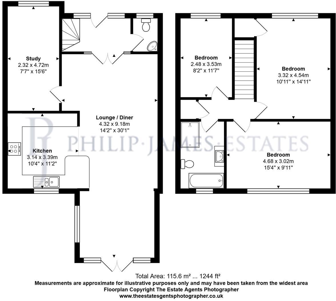 Hitcham Road, Coggeshall, Colchester floorplan