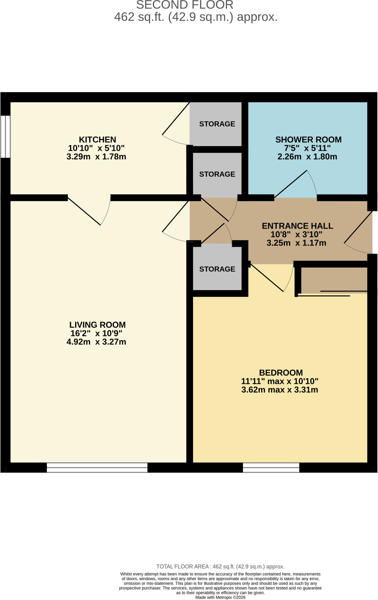 Flat   Devonshire Park Road, Davenport floorplan