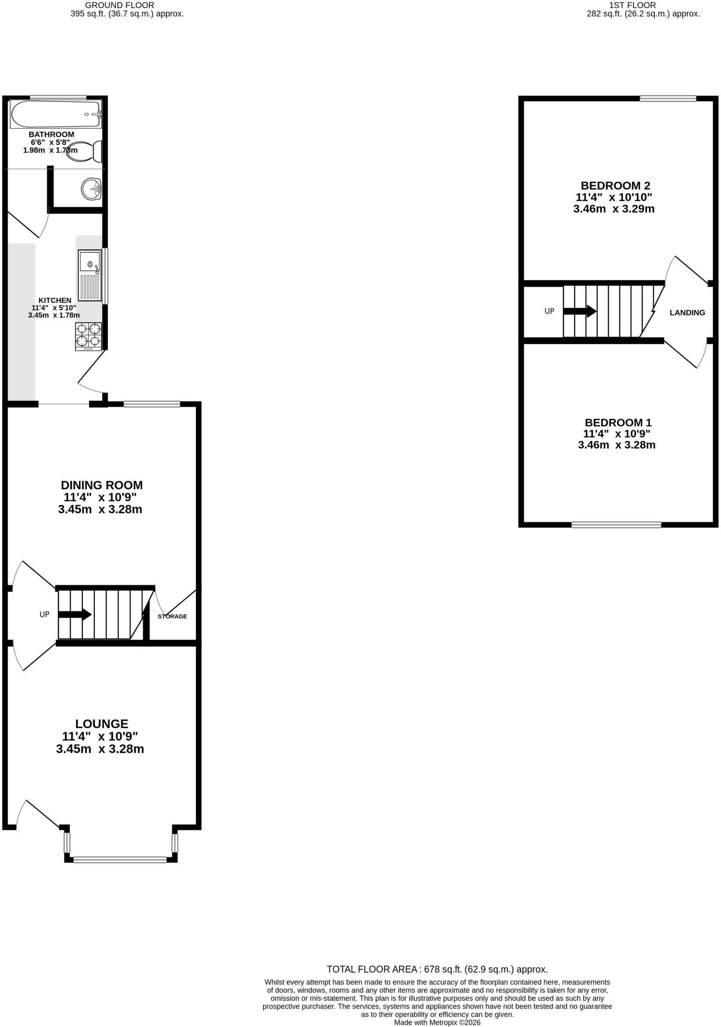 Turners Road South, Luton, Bedfordshire, LU2 floorplan