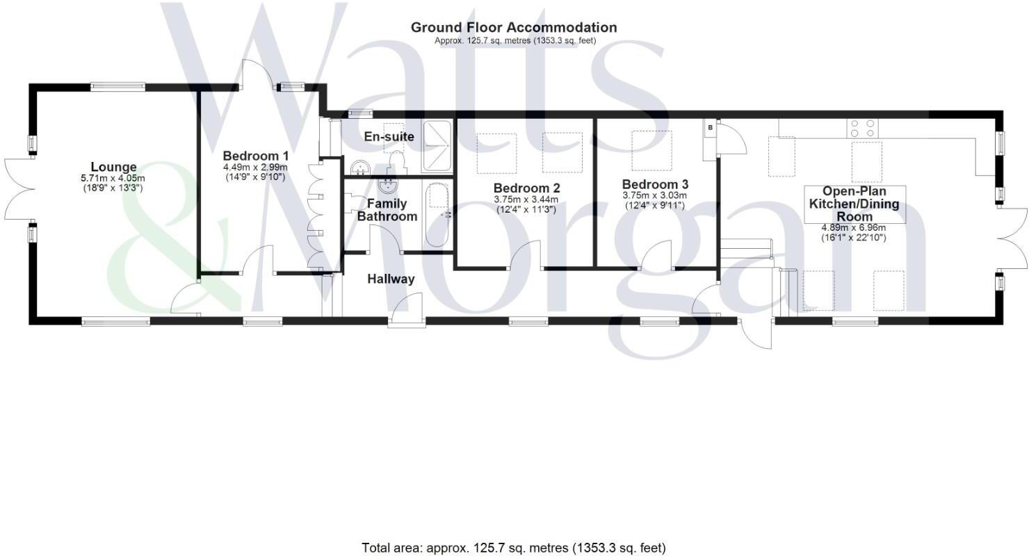 The Old Barn, Llandough, Nr Cowbridge, Vale Of Glamorgan, CF71 7LR floorplan