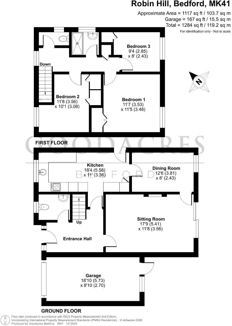 Robin Hill, Bedford floorplan
