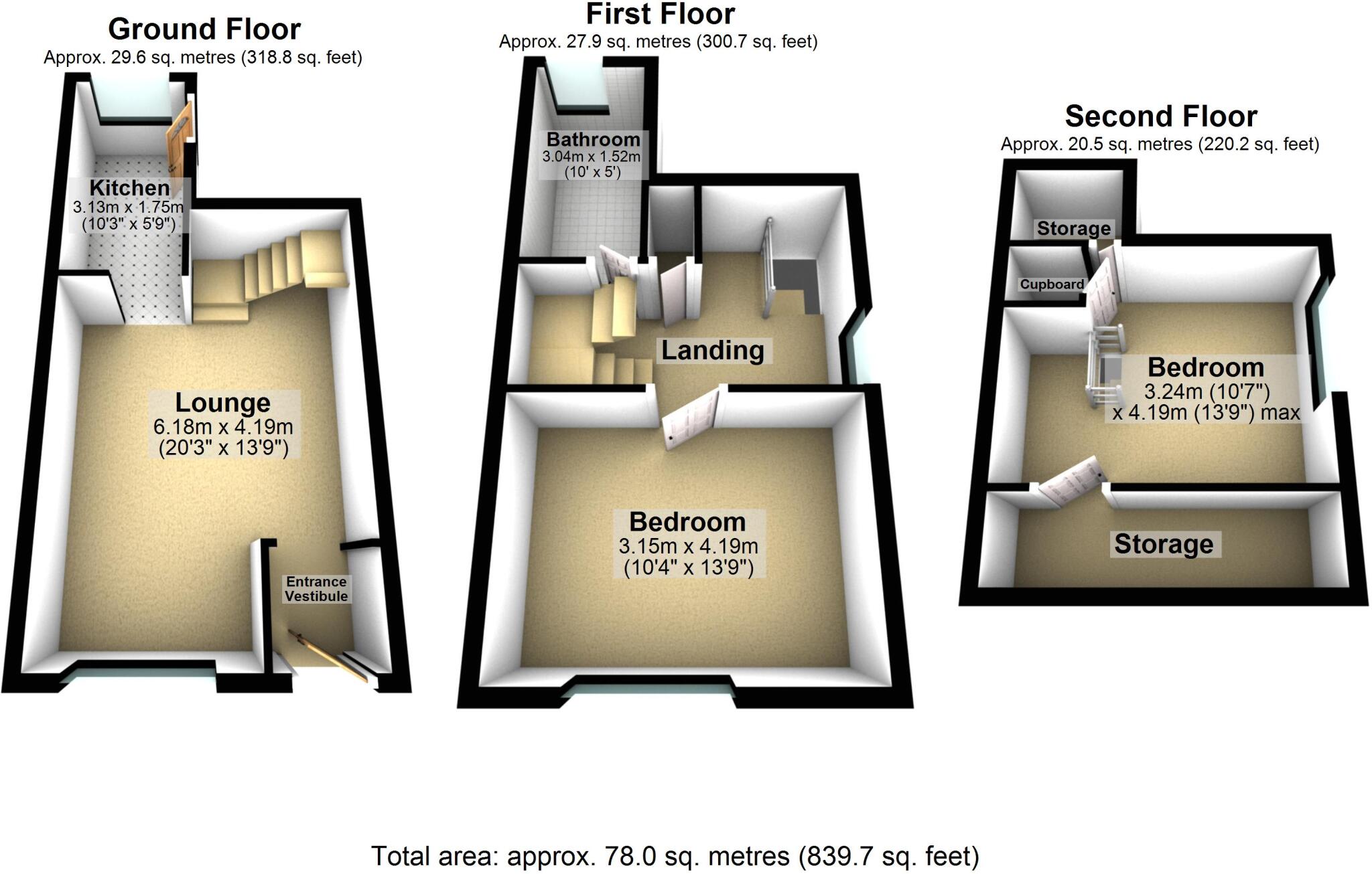 Baitings Row, Norden, Rochdale, OL12 floorplan