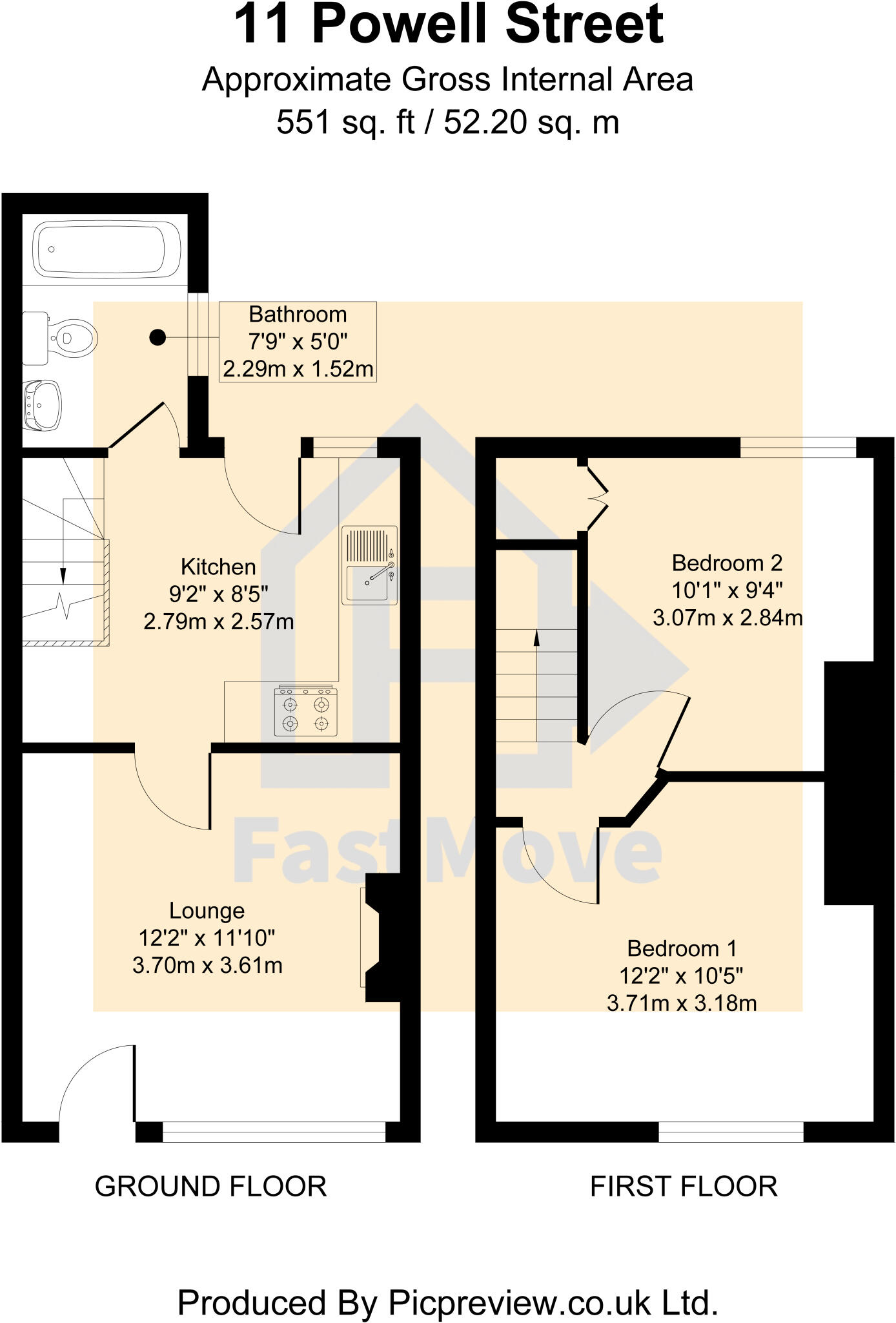 Powell Street, Harrogate, North Yorkshire, HG1 floorplan