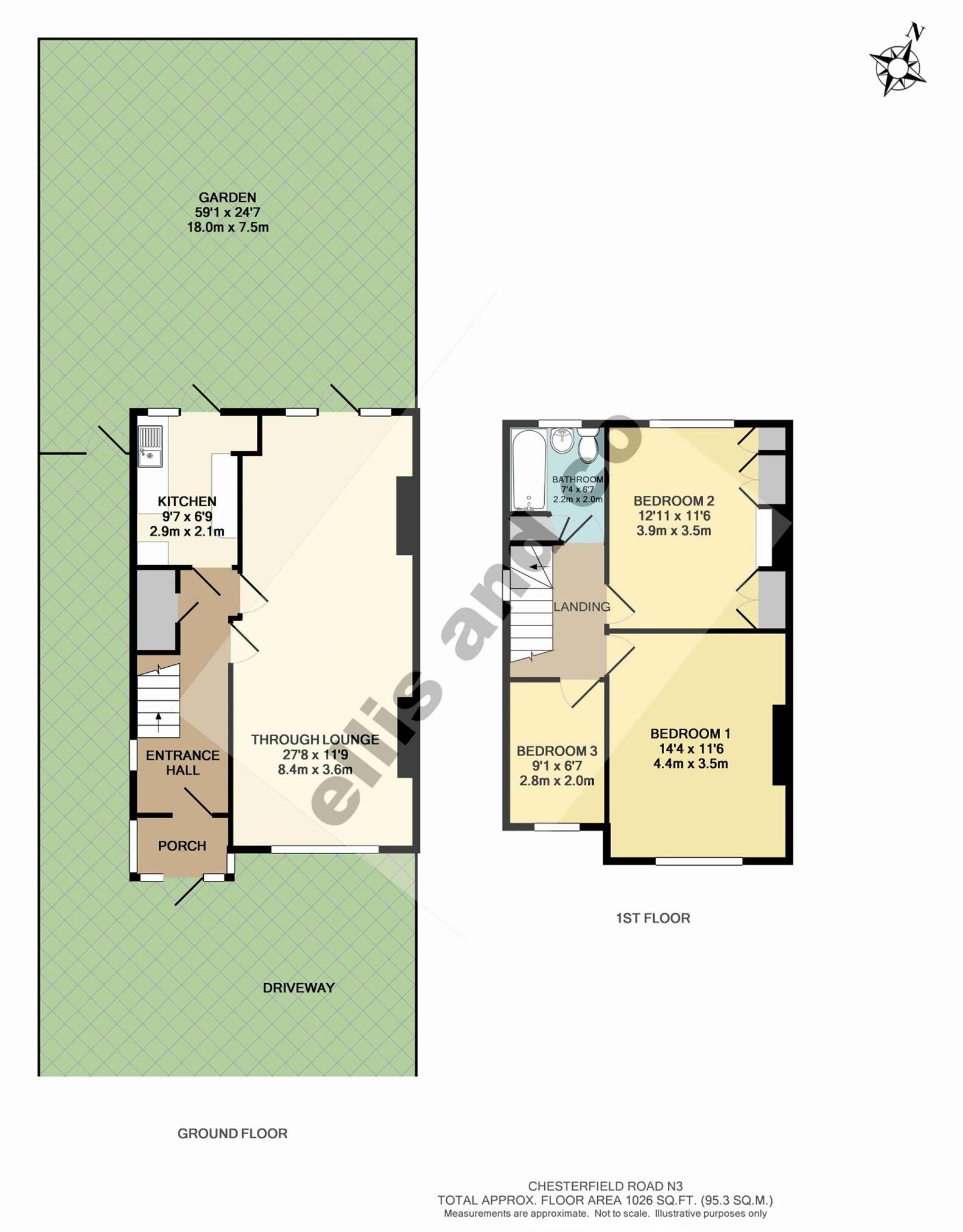 Chesterfield Road, Finchley, N3 floorplan