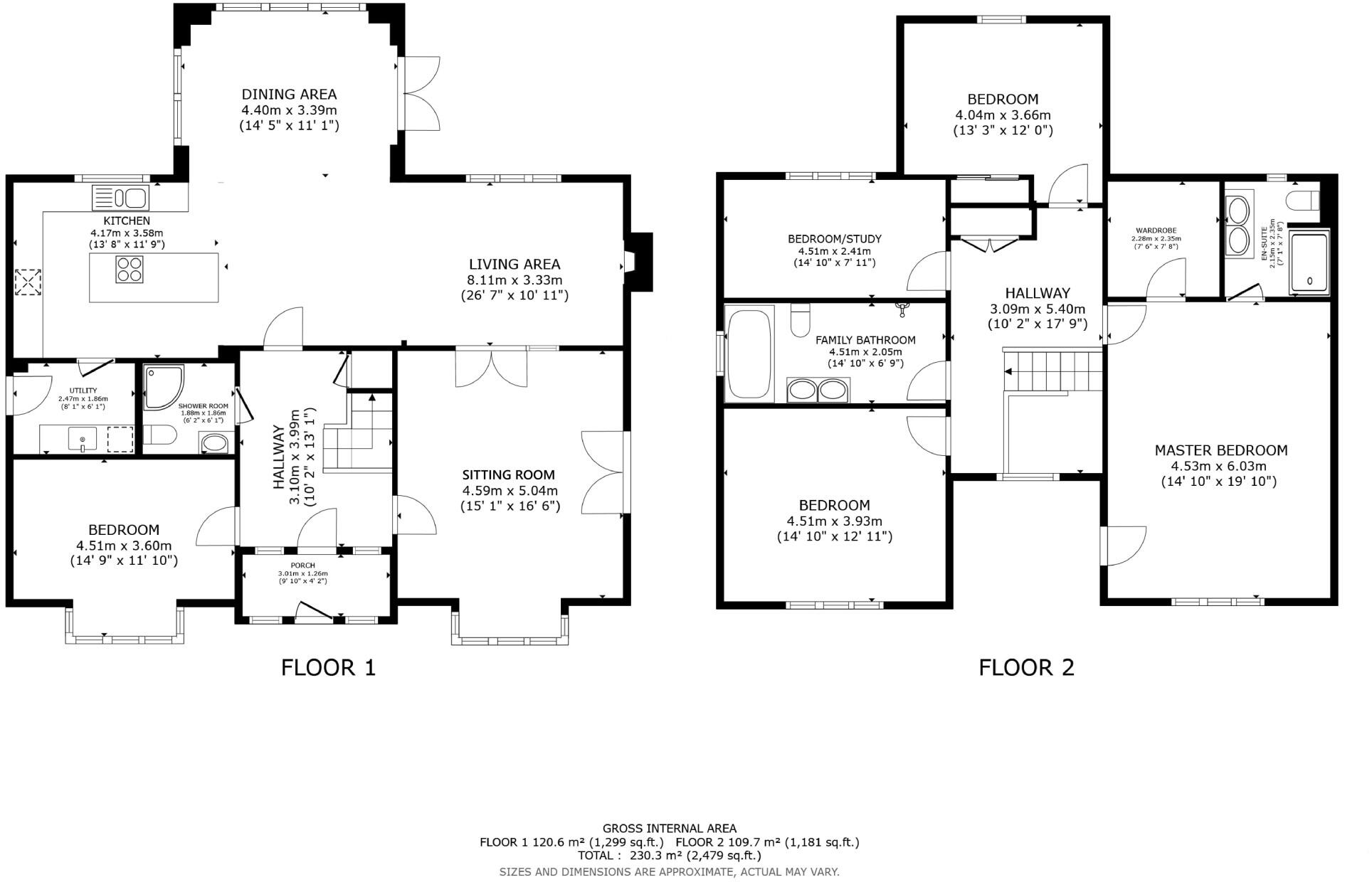 Park Road, Temple Ewell, Dover, Kent, CT16 floorplan