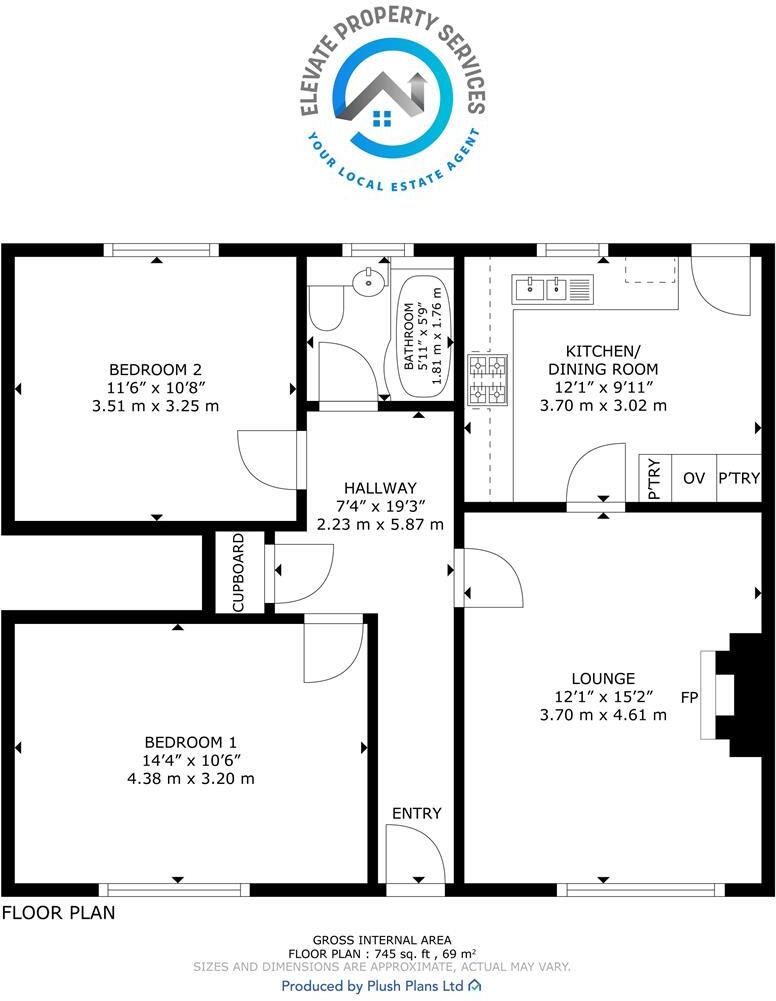 Langfaulds Crescent, Clydebank floorplan